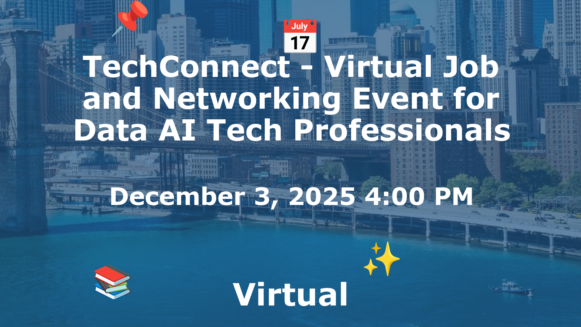 TechConnect - Virtual Job and Networking Event for Data AI Tech Professionals event image